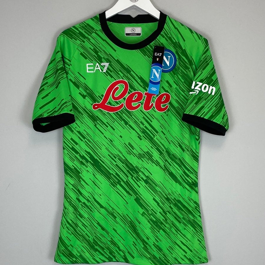 2022/23 NAPOLI *BNWT* GK SHIRT (L) EA7 - Cult Kits - Large - Buy Vintage Football Shirts, Authentic Retro Football Shirts For Sale, Classic Football Shirts & Soccer Jersey