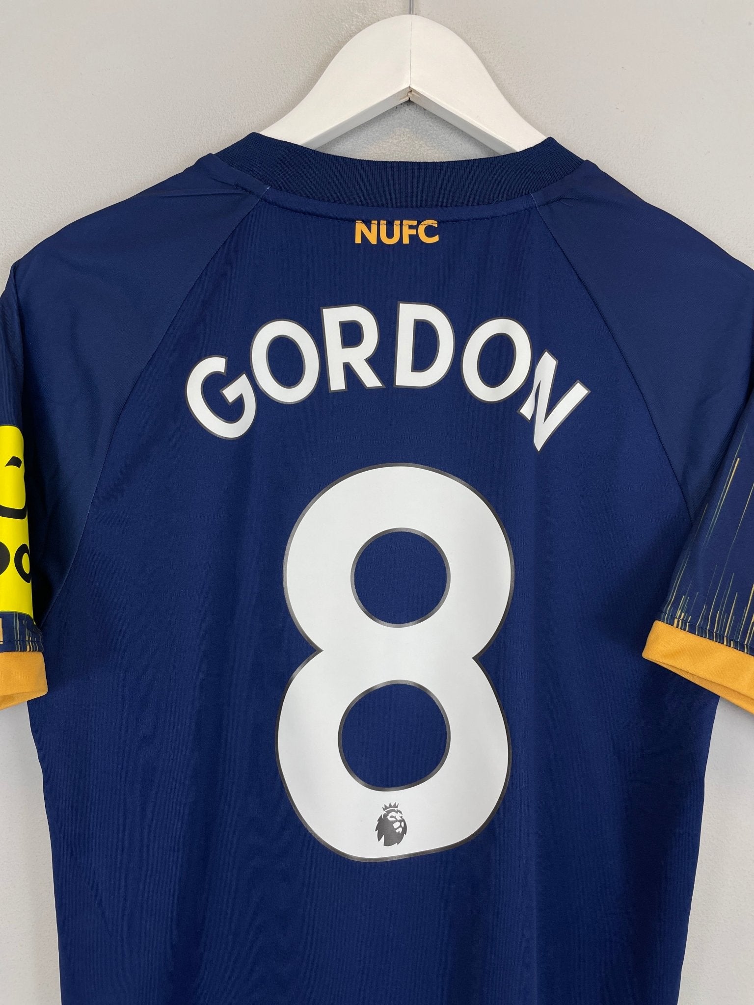 Shop 2022/23 NEWCASTLE UNITED GORDON #8 AWAY SHIRT (M) CASTORE, classic football shirts, vintage football shirts & retro soccer jerseys at Cult Kits