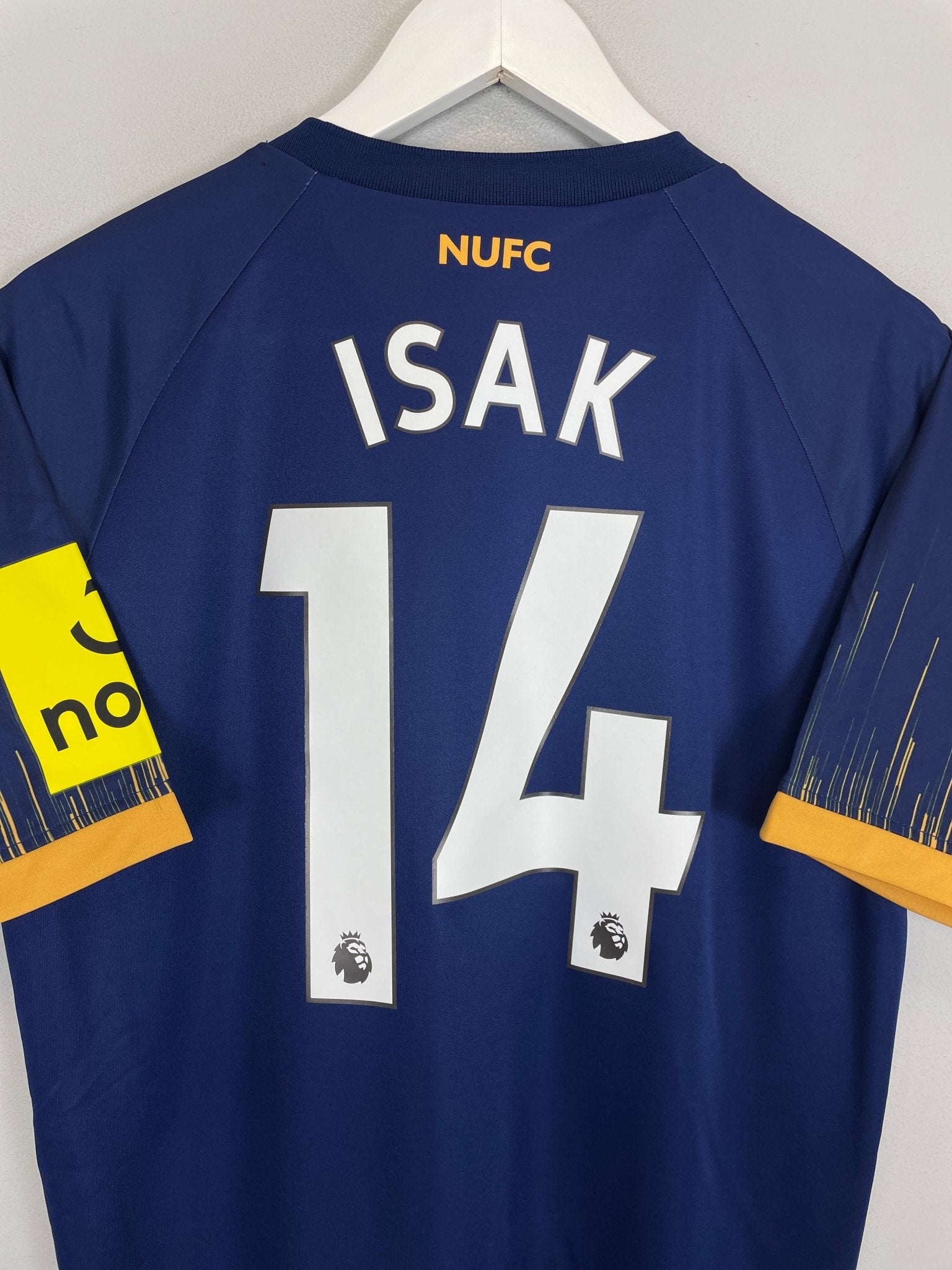 Shop 2022/23 NEWCASTLE UNITED ISAK #14 AWAY SHIRT (L) CASTORE, classic football shirts, vintage football shirts & retro soccer jerseys at Cult Kits