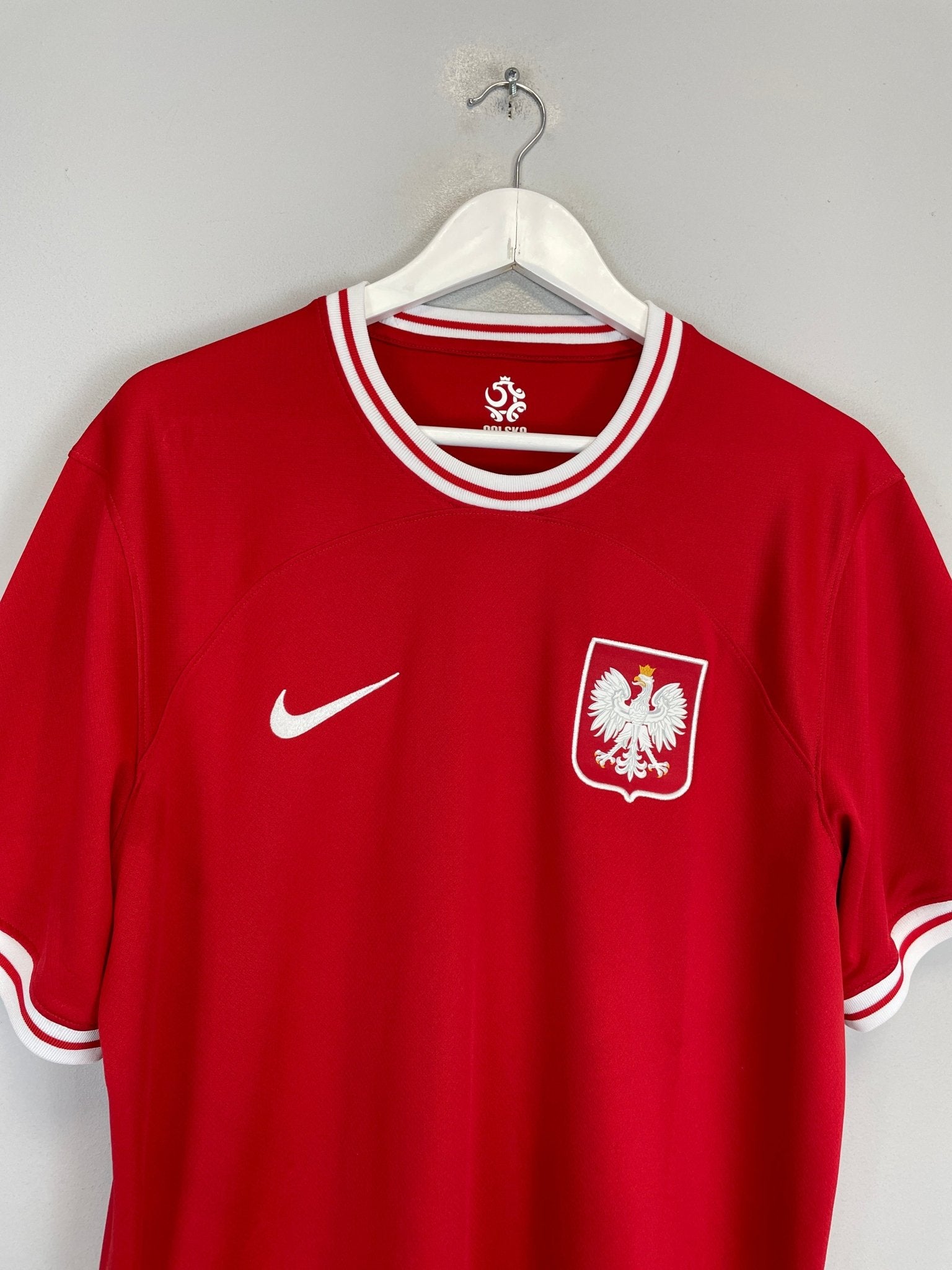 Shop 2022/23 POLAND AWAY SHIRT (L) NIKE, classic football shirts, vintage football shirts & retro soccer jerseys at Cult Kits