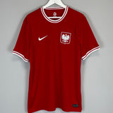 Shop 2022/23 POLAND AWAY SHIRT (L) NIKE, classic football shirts, vintage football shirts & retro soccer jerseys at Cult Kits