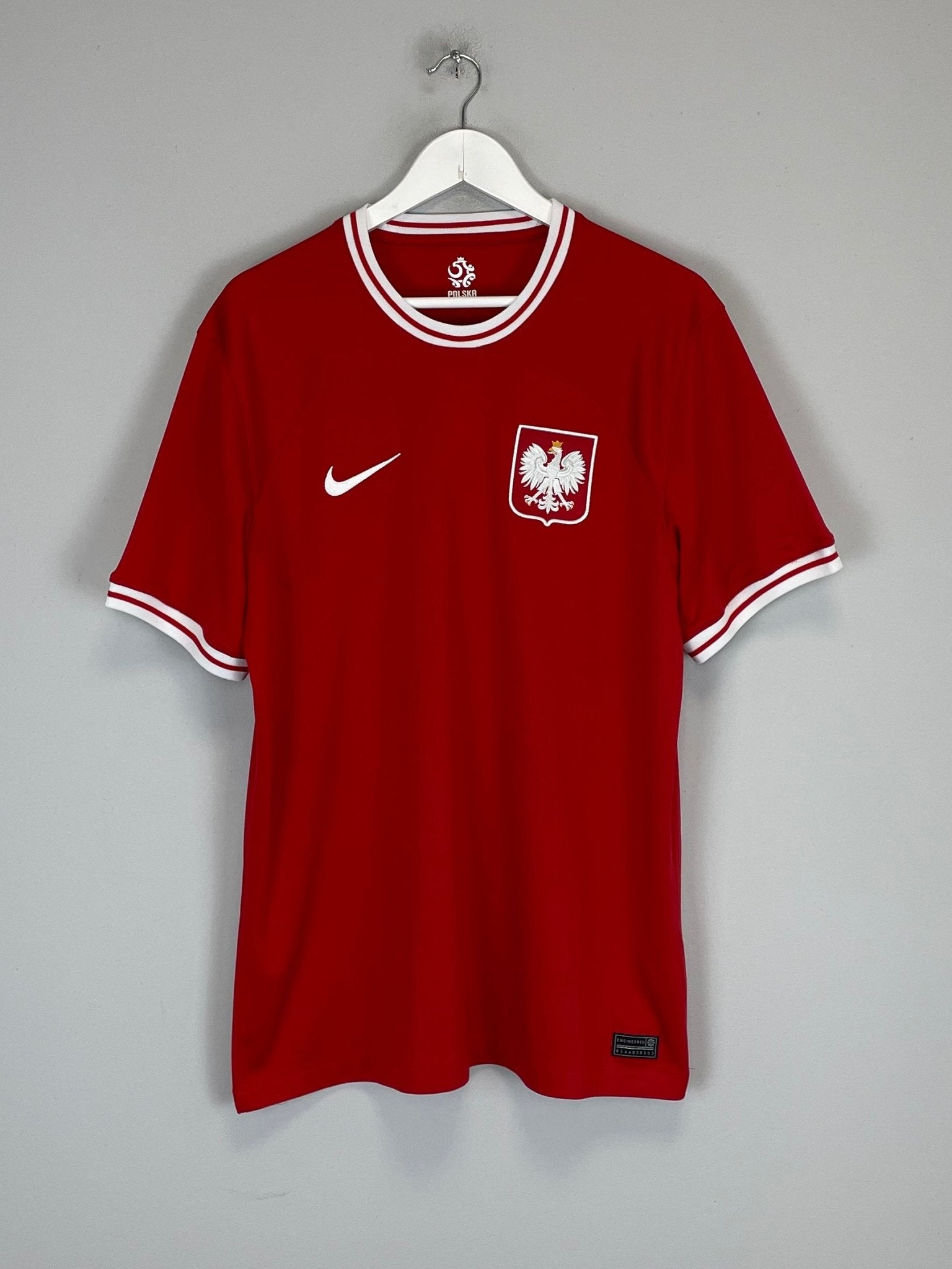 Shop 2022/23 POLAND AWAY SHIRT (L) NIKE, classic football shirts, vintage football shirts & retro soccer jerseys at Cult Kits