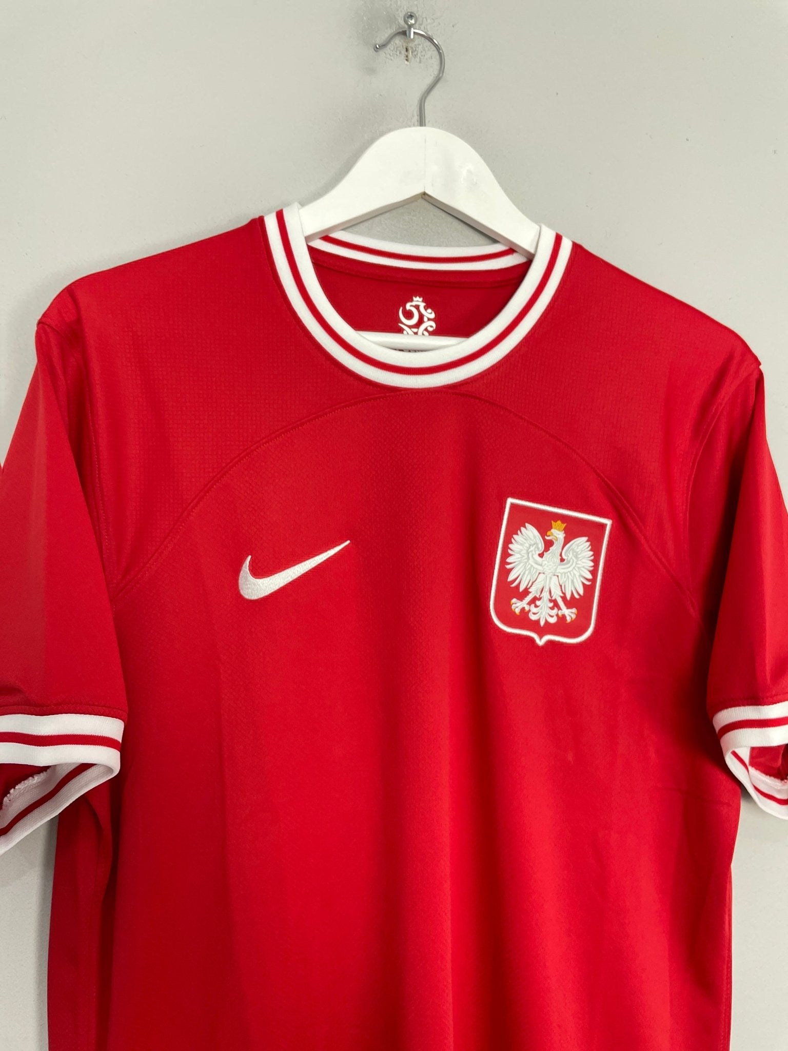 Shop 2022/23 POLAND AWAY SHIRT (M) NIKE, classic football shirts, vintage football shirts & retro soccer jerseys at Cult Kits