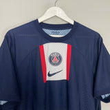 Shop 2022/23 PSG AUTHENTIC HOME SHIRT (XL) NIKE, classic football shirts, vintage football shirts & retro soccer jerseys at Cult Kits