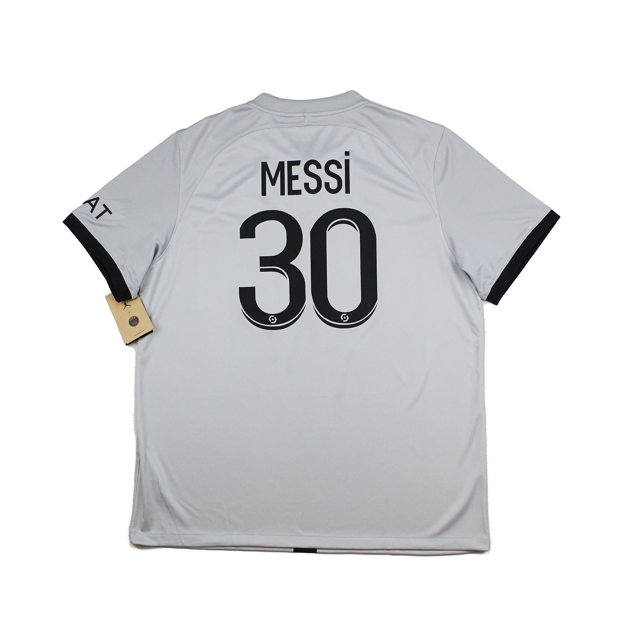 Buy 2022/23 PSG Messi 30 *BNWT* Away Shirt (XL) Jordan ~ Free worldwide shipping ~ Authentic Vintage Football Shirts from Cult Kits