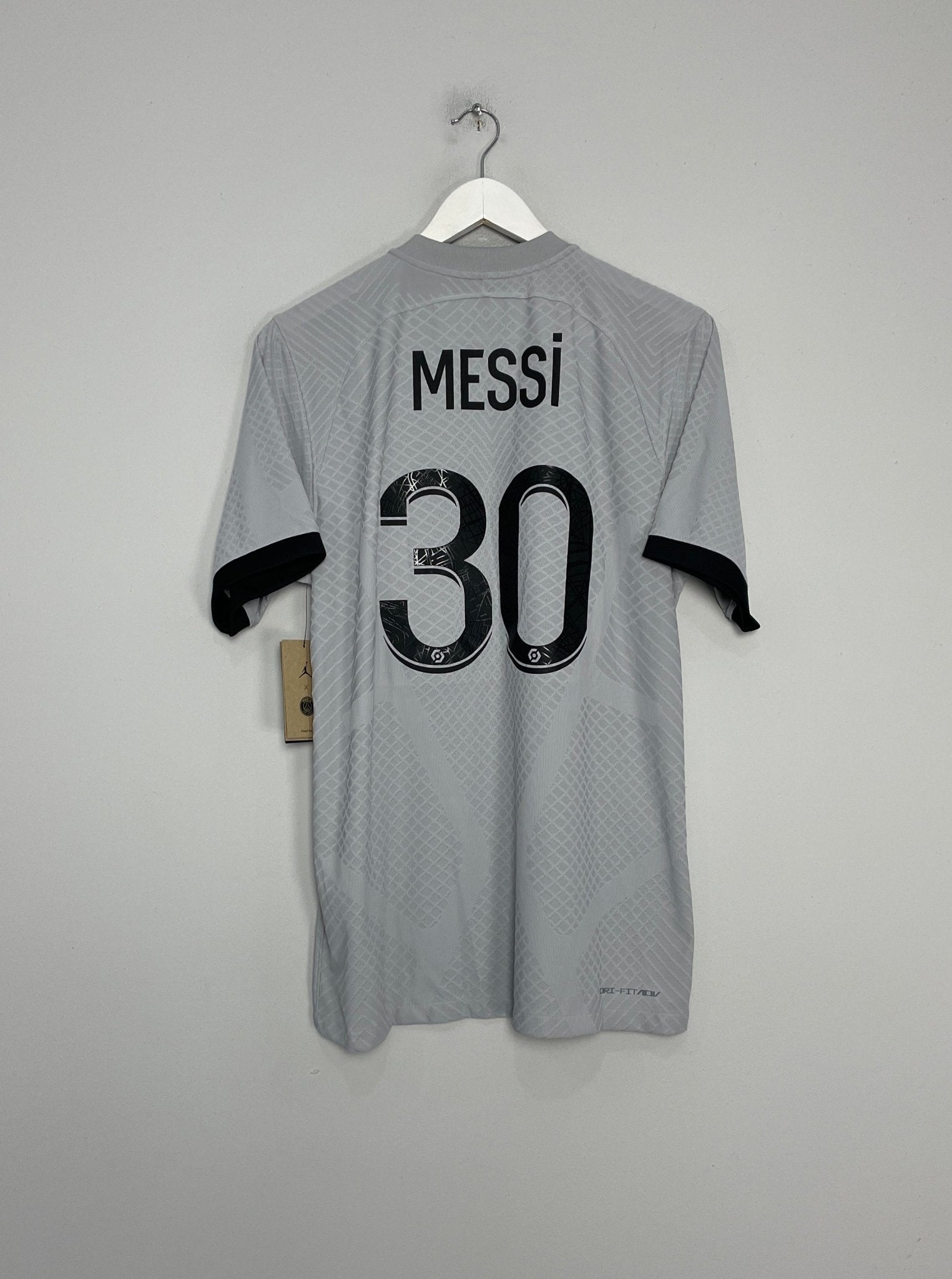 Shop 2022/23 PSG MESSI #30 *BNWT* MATCH ADV AWAY SHIRT (M) JORDAN, classic football shirts, vintage football shirts & retro soccer jerseys at Cult Kits