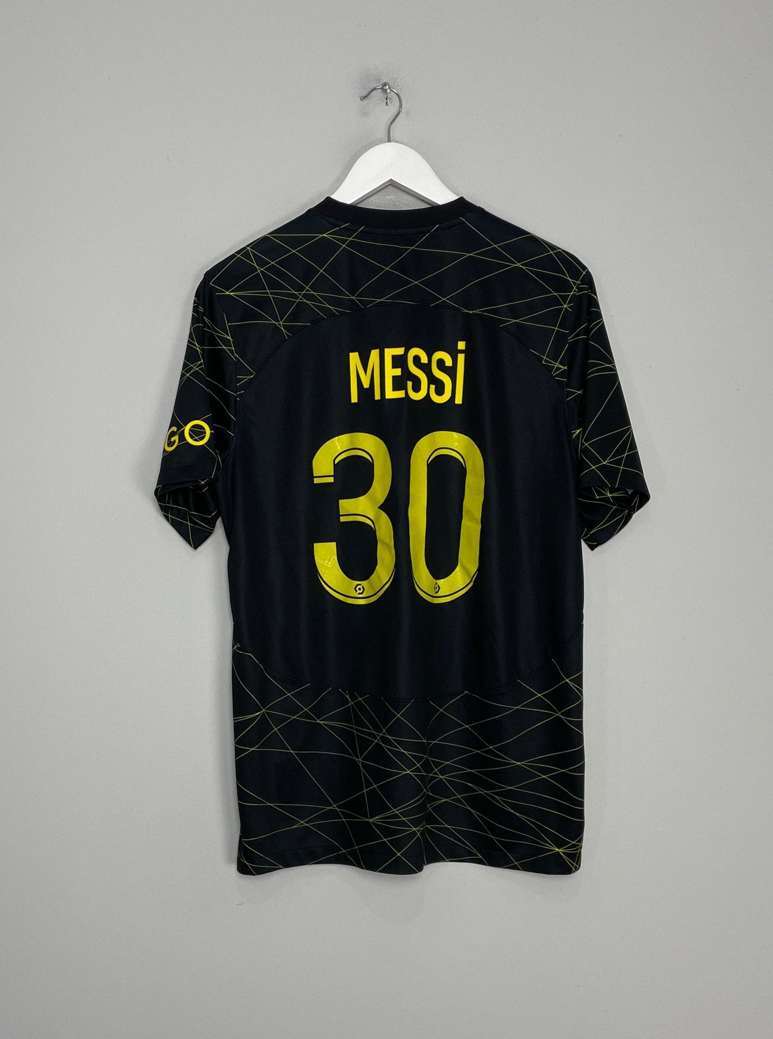 Shop 2022/23 PSG MESSI #30 FOURTH SHIRT (L) JORDAN, classic football shirts, vintage football shirts & retro soccer jerseys at Cult Kits