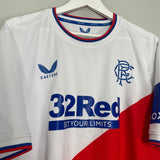 Shop 2022/23 RANGERS AWAY SHIRT (XXXXL) CASTORE, classic football shirts, vintage football shirts & retro soccer jerseys at Cult Kits
