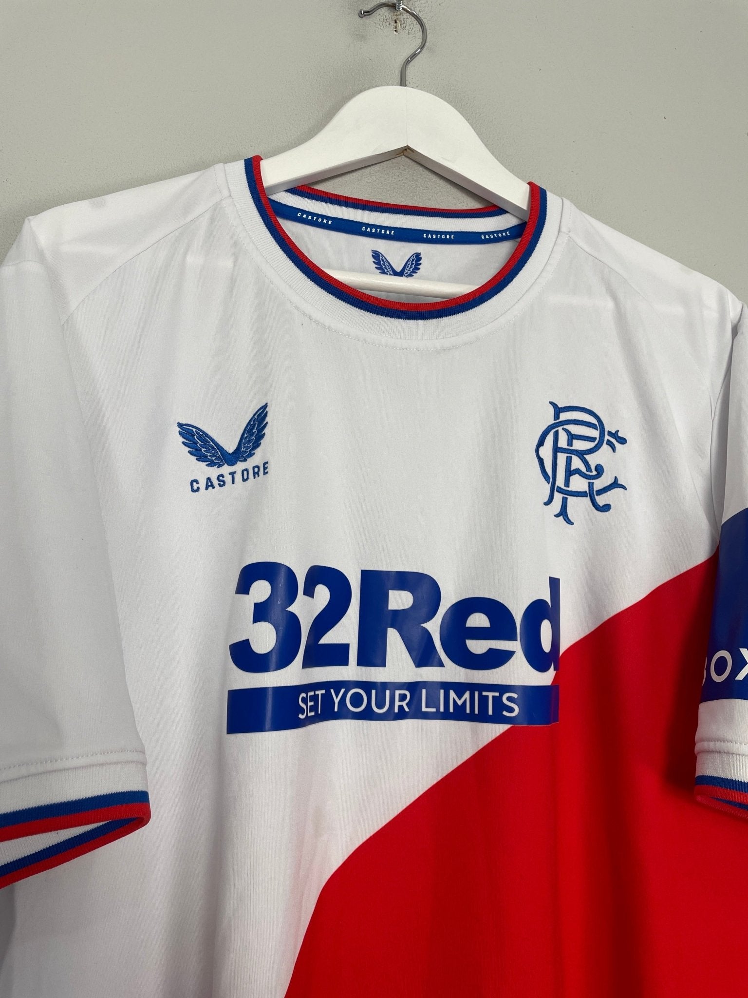 Shop 2022/23 RANGERS AWAY SHIRT (XXXXL) CASTORE, classic football shirts, vintage football shirts & retro soccer jerseys at Cult Kits