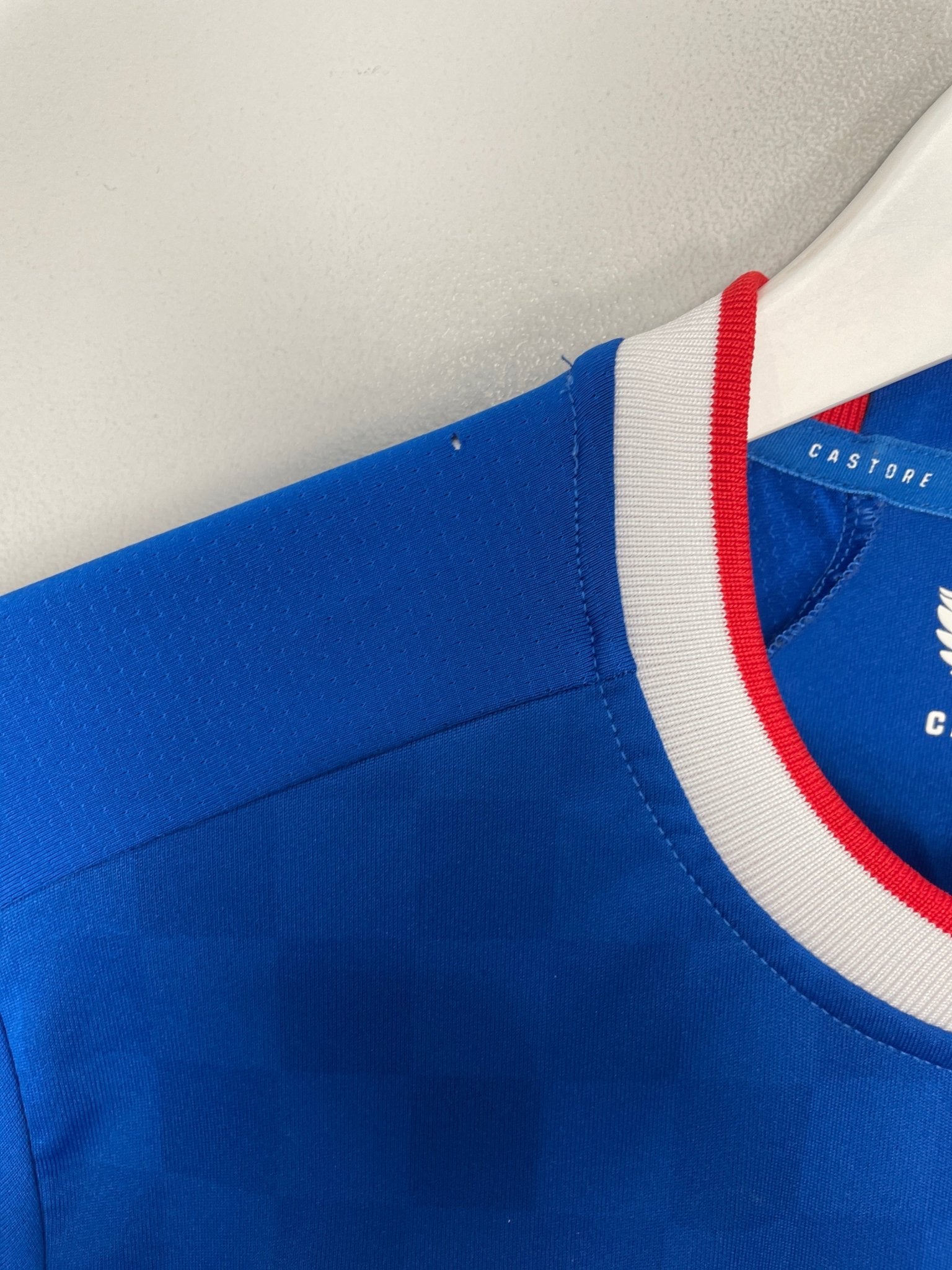 Shop 2022/23 RANGERS HOME SHIRT (S) CASTORE, classic football shirts, vintage football shirts & retro soccer jerseys at Cult Kits