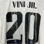 Shop 2022/23 REAL MADRID VINI JR #20 HOME SHIRT (M) ADIDAS, classic football shirts, vintage football shirts & retro soccer jerseys at Cult Kits
