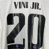 Shop 2022/23 REAL MADRID VINI JR #20 HOME SHIRT (M) ADIDAS, classic football shirts, vintage football shirts & retro soccer jerseys at Cult Kits