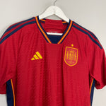 Shop 2022/23 SPAIN *AUTHENTIC* HOME SHIRT (M) ADIDAS, classic football shirts, vintage football shirts & retro soccer jerseys at Cult Kits