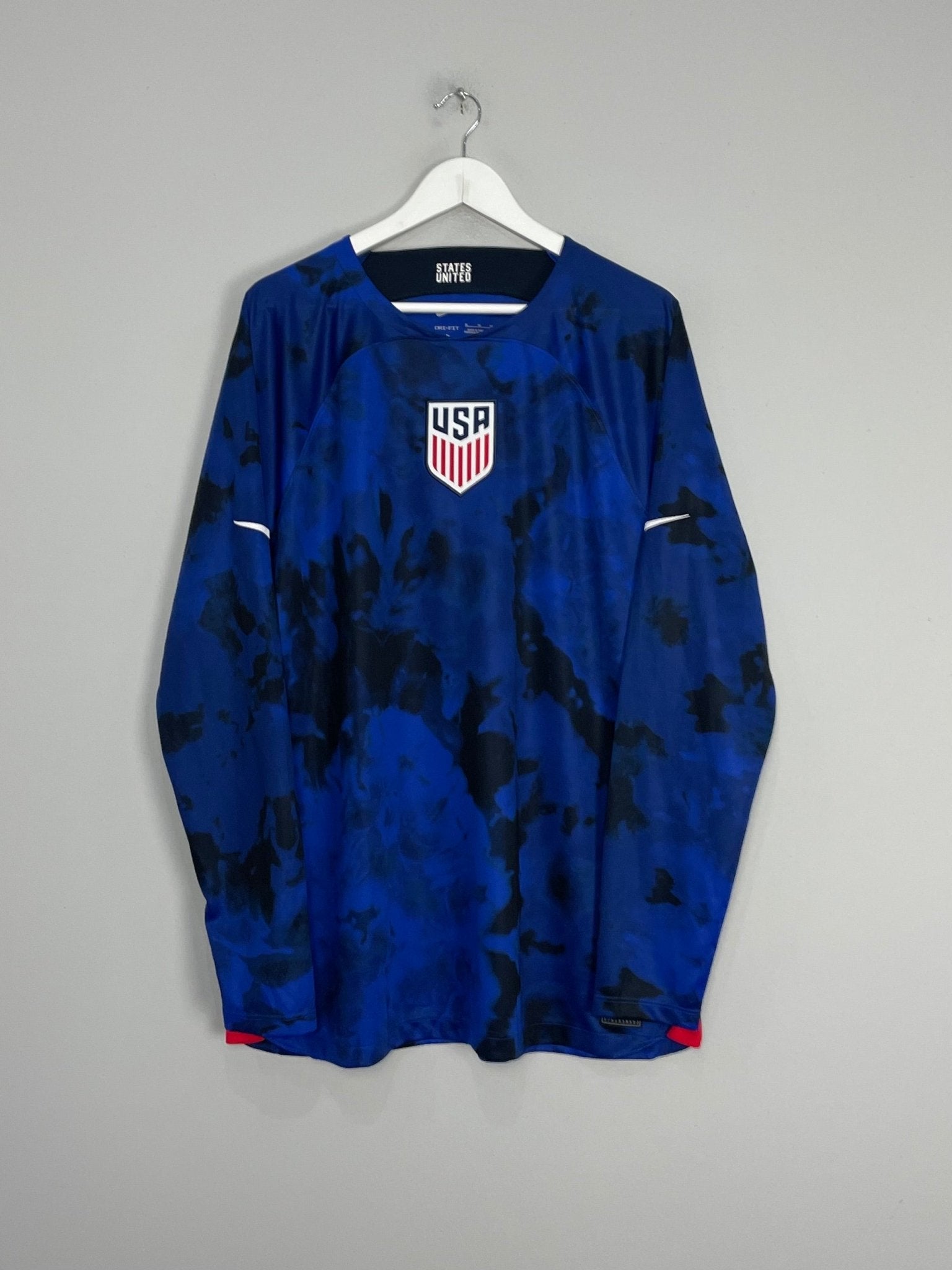 Shop 2022/23 USA L/S AWAY SHIRT (XL) NIKE, classic football shirts, vintage football shirts & retro soccer jerseys at Cult Kits