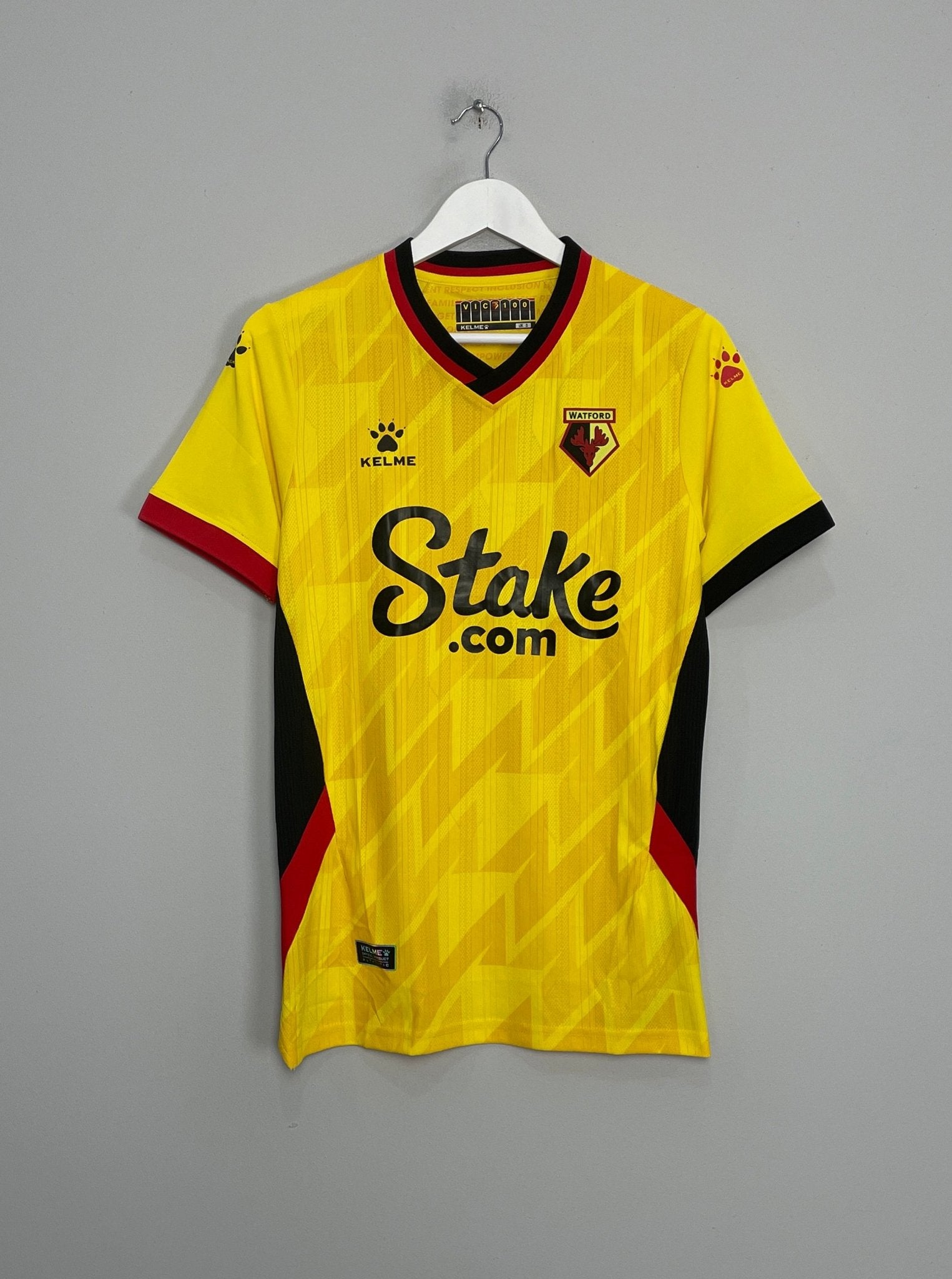 Shop 2022/23 WATFORD HOME SHIRT (S) KELME, classic football shirts, vintage football shirts & retro soccer jerseys at Cult Kits