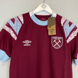 Shop 2022/23 WEST HAM * BNWT* HOME SHIRT (S) UMBRO, classic football shirts, vintage football shirts & retro soccer jerseys at Cult Kits