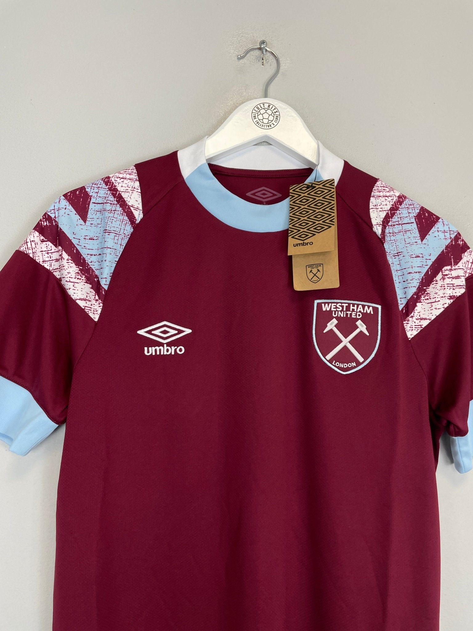 Shop 2022/23 WEST HAM * BNWT* HOME SHIRT (S) UMBRO, classic football shirts, vintage football shirts & retro soccer jerseys at Cult Kits