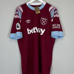 2022/23 WEST HAM MOORE 6 *BNWT* HOME SHIRT (XL) UMBRO - Cult Kits - XL - Buy Vintage Football Shirts, Authentic Retro Football Shirts For Sale, Classic Football Shirts & Soccer Jersey