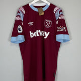 2022/23 WEST HAM MOORE 6 *BNWT* HOME SHIRT (XL) UMBRO - Cult Kits - XL - Buy Vintage Football Shirts, Authentic Retro Football Shirts For Sale, Classic Football Shirts & Soccer Jersey