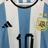 Shop 2022/24 ARGENTINA MESSI #10 HOME SHIRT (L) ADIDAS, classic football shirts, vintage football shirts & retro soccer jerseys at Cult Kits