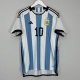 Shop 2022/24 ARGENTINA MESSI #10 HOME SHIRT (L) ADIDAS, classic football shirts, vintage football shirts & retro soccer jerseys at Cult Kits