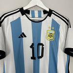 Shop 2022/24 ARGENTINA MESSI #10 HOME SHIRT (L) ADIDAS, classic football shirts, vintage football shirts & retro soccer jerseys at Cult Kits