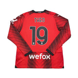 Buy 2023/24 AC Milan Theo 19 L/S Home Shirt (XL) Puma ~ Free worldwide shipping ~ Authentic Vintage Football Shirts from Cult Kits