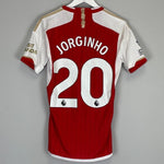 2023/24 ARSENAL JORGINHO 20 *MATCH WORN* HOME SHIRT (S) ADIDAS - Cult Kits - Small - Buy Vintage Football Shirts, Authentic Retro Football Shirts For Sale, Classic Football Shirts & Soccer Jersey