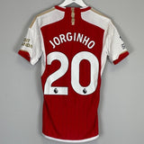 2023/24 ARSENAL JORGINHO 20 *MATCH WORN* HOME SHIRT (S) ADIDAS - Cult Kits - Small - Buy Vintage Football Shirts, Authentic Retro Football Shirts For Sale, Classic Football Shirts & Soccer Jersey