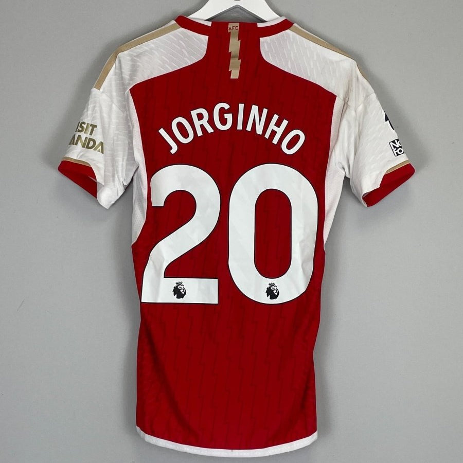 2023/24 ARSENAL JORGINHO 20 *MATCH WORN* HOME SHIRT (S) ADIDAS - Cult Kits - Small - Buy Vintage Football Shirts, Authentic Retro Football Shirts For Sale, Classic Football Shirts & Soccer Jersey