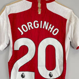 2023/24 ARSENAL JORGINHO 20 *MATCH WORN* HOME SHIRT (S) ADIDAS - Cult Kits - Small - Buy Vintage Football Shirts, Authentic Retro Football Shirts For Sale, Classic Football Shirts & Soccer Jersey