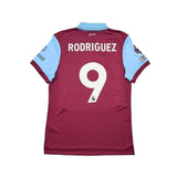Buy 2023/24 Burnley Rodriguez 19 *Match Worn* Home Shirt (L) Umbro ~ Free worldwide shipping ~ Authentic Vintage Football Shirts from Cult Kits