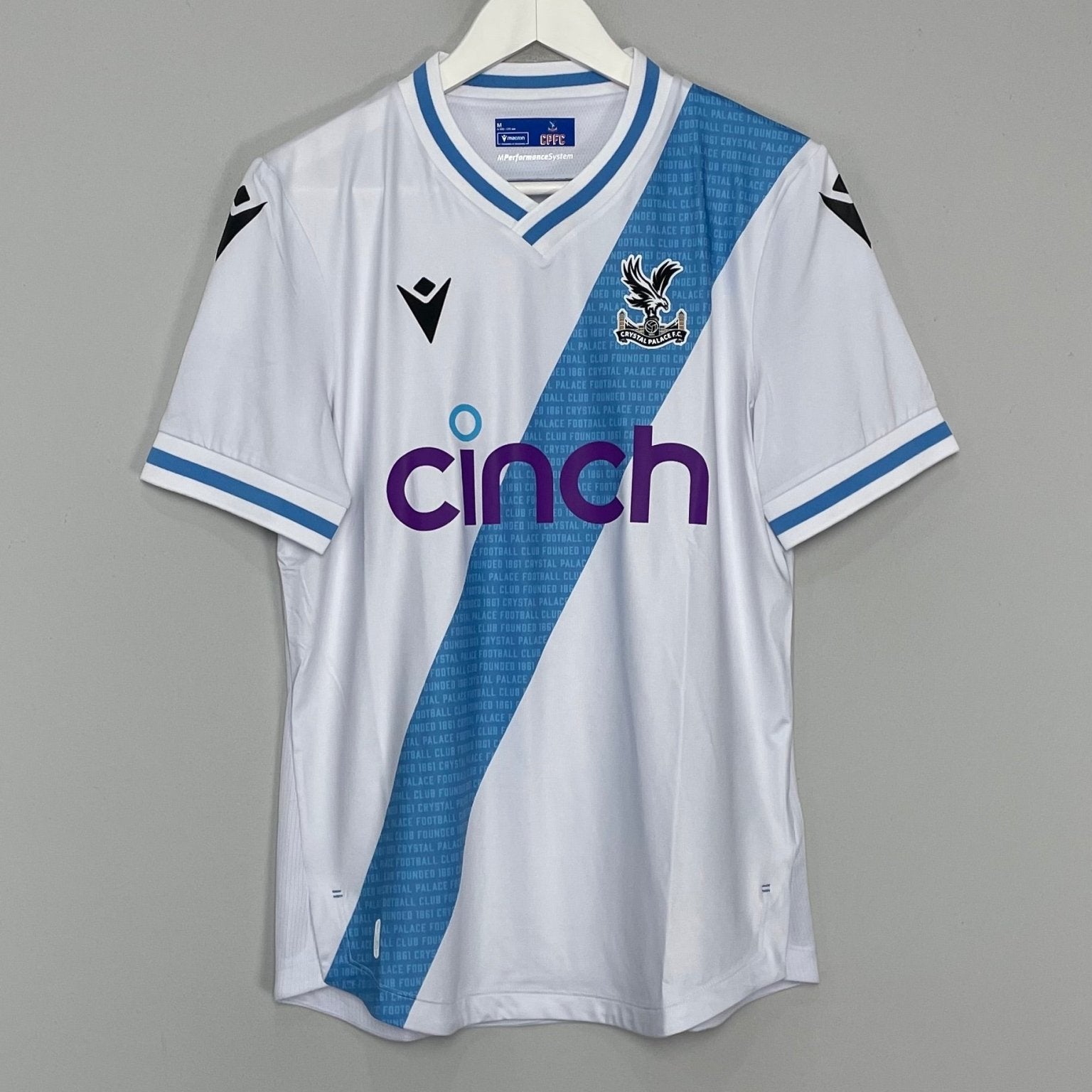 Shop 2023/24 CRYSTAL PALACE AWAY SHIRT (M) MACRON, classic football shirts, vintage football shirts & retro soccer jerseys at Cult Kits