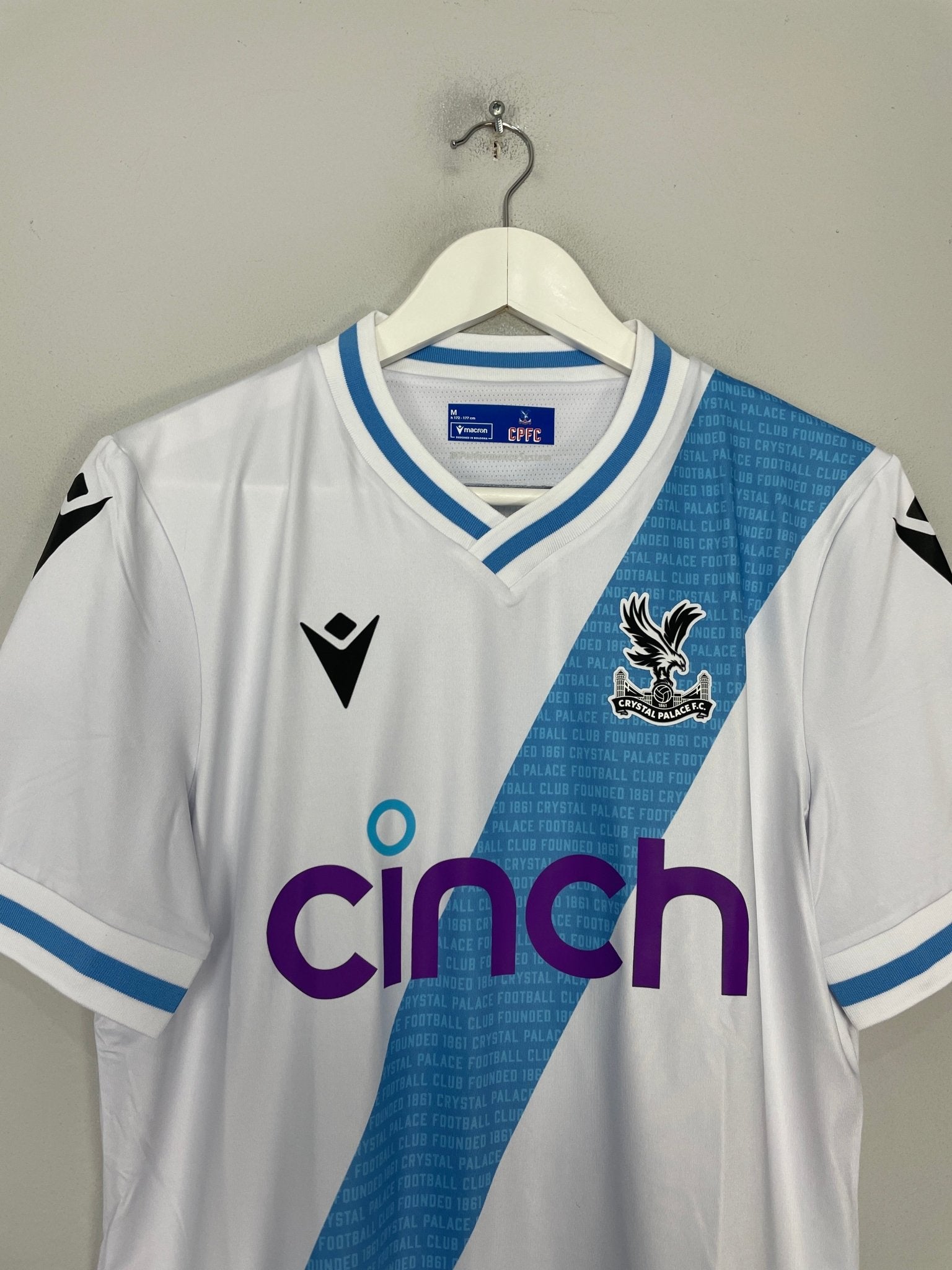 Shop 2023/24 CRYSTAL PALACE AWAY SHIRT (M) MACRON, classic football shirts, vintage football shirts & retro soccer jerseys at Cult Kits