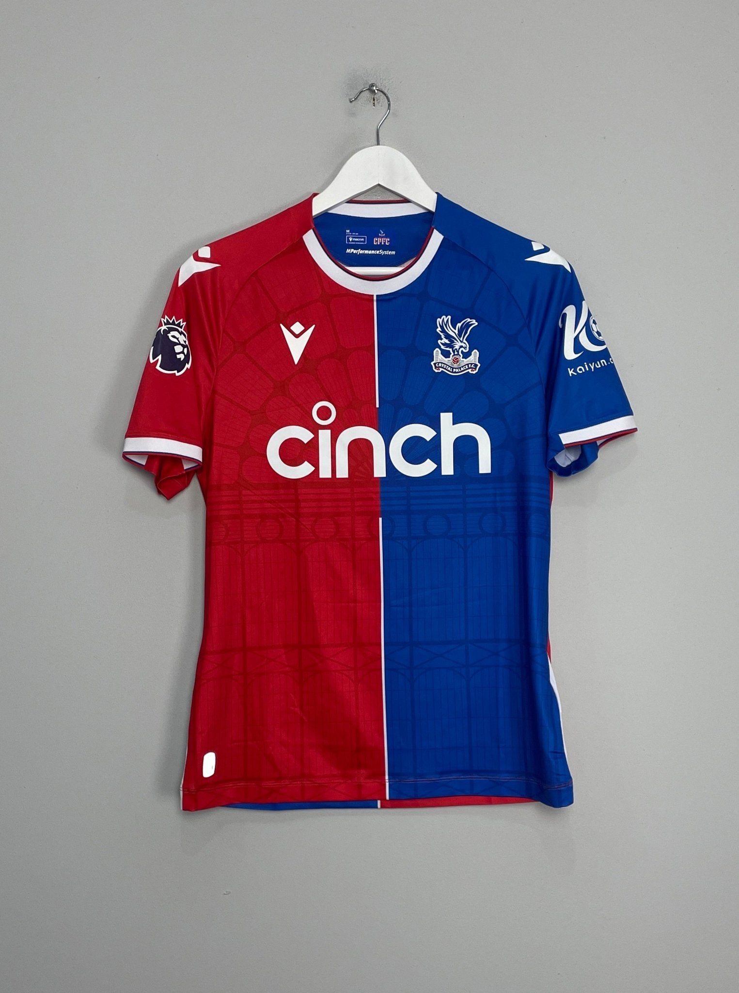 Shop 2023/24 CRYSTAL PALACE HOME SHIRT (M) MACRON, classic football shirts, vintage football shirts & retro soccer jerseys at Cult Kits