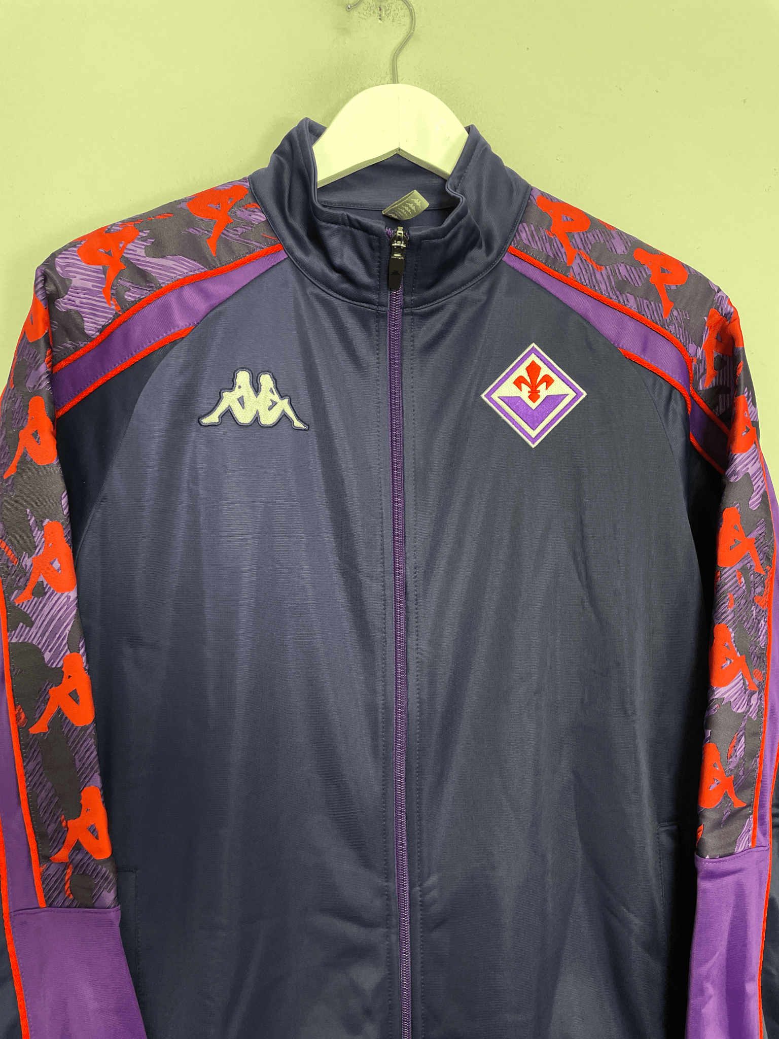 Shop 2023/24 FIORENTINA TRACK JACKET (M) KAPPA, classic football shirts, vintage football shirts & retro soccer jerseys at Cult Kits