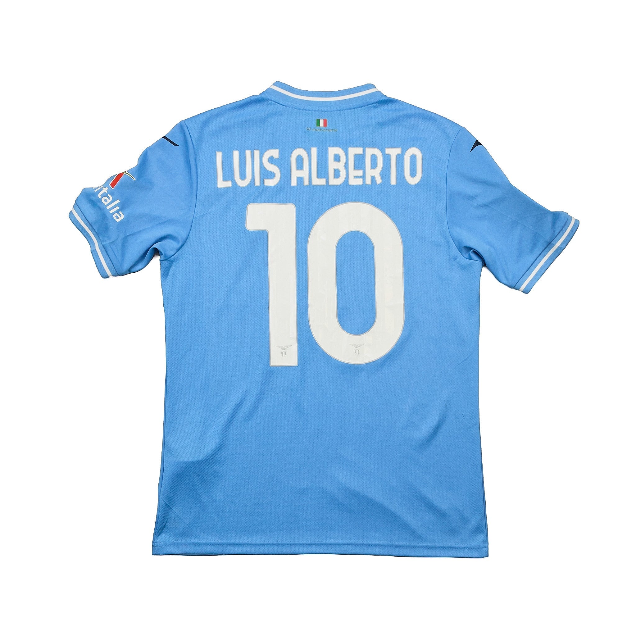 Buy 2023/24 Lazio Luis Alberto 10 *Match Issue* Home Shirt (M) Mizuno ~ Free worldwide shipping ~ Authentic Vintage Football Shirts from Cult Kits