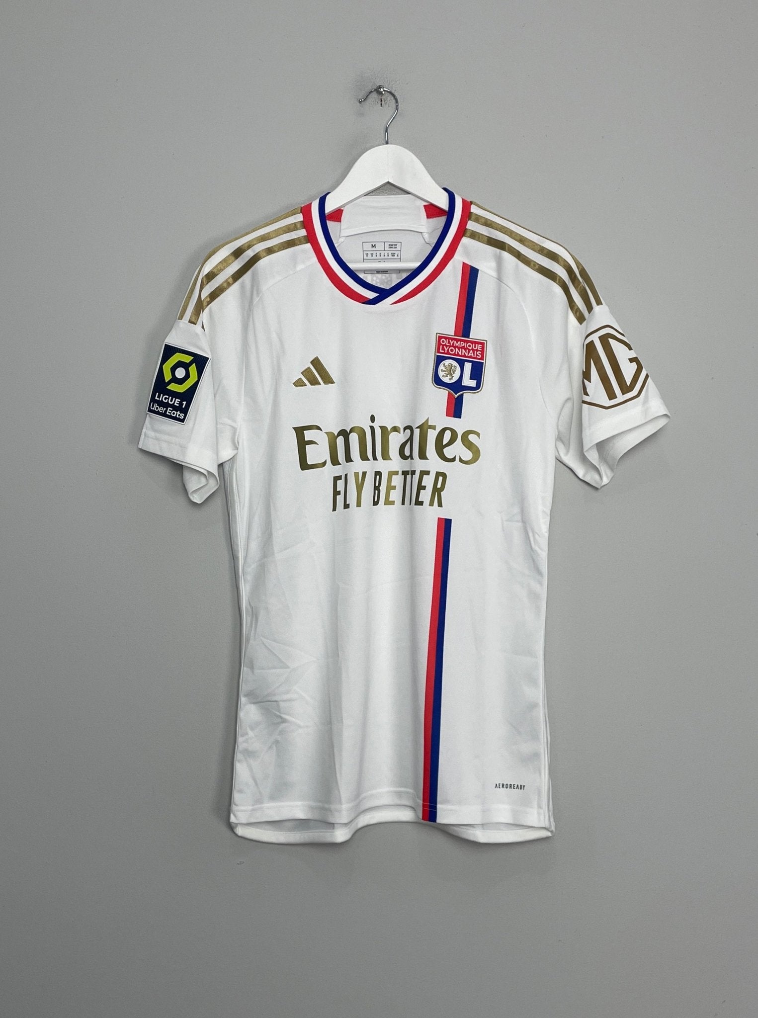 Shop 2023/24 LYON HOME SHIRT (M) ADIDAS, classic football shirts, vintage football shirts & retro soccer jerseys at Cult Kits