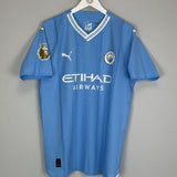 2023/24 MANCHESTER CITY HAALAND 9 *PLAYER ISSUE + SIGNED* HOME SHIRT (L) PUMA - Cult Kits - Large - Buy Vintage Football Shirts, Authentic Retro Football Shirts For Sale, Classic Football Shirts & Soccer Jersey