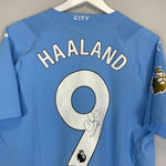 2023/24 MANCHESTER CITY HAALAND 9 *PLAYER ISSUE + SIGNED* HOME SHIRT (L) PUMA - Cult Kits - Large - Buy Vintage Football Shirts, Authentic Retro Football Shirts For Sale, Classic Football Shirts & Soccer Jersey