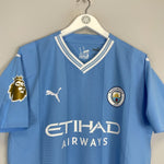 2023/24 MANCHESTER CITY HAALAND 9 *PLAYER ISSUE + SIGNED* HOME SHIRT (L) PUMA - Cult Kits - Large - Buy Vintage Football Shirts, Authentic Retro Football Shirts For Sale, Classic Football Shirts & Soccer Jersey