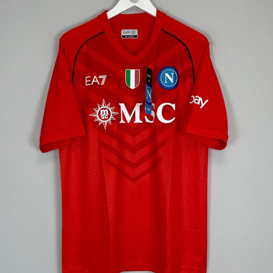2023/24 NAPOLI *BNWT* GK SHIRT (XXL) EA7 - Cult Kits - XXL - Buy Vintage Football Shirts, Authentic Retro Football Shirts For Sale, Classic Football Shirts & Soccer Jersey