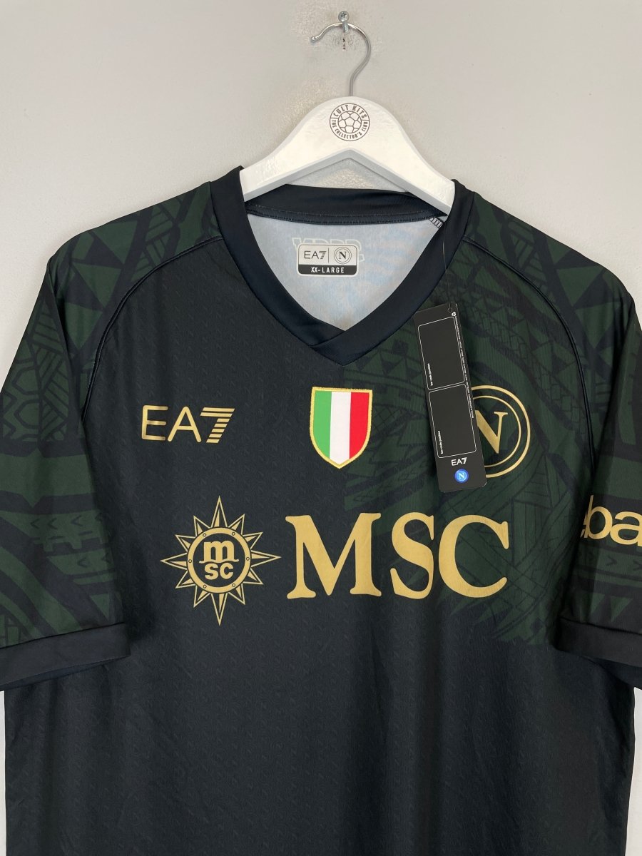2023/24 NAPOLI *BNWT* THIRD SHIRT (XXL) EA7 - Cult Kits - XXL - Buy Vintage Football Shirts, Authentic Retro Football Shirts For Sale, Classic Football Shirts & Soccer Jersey