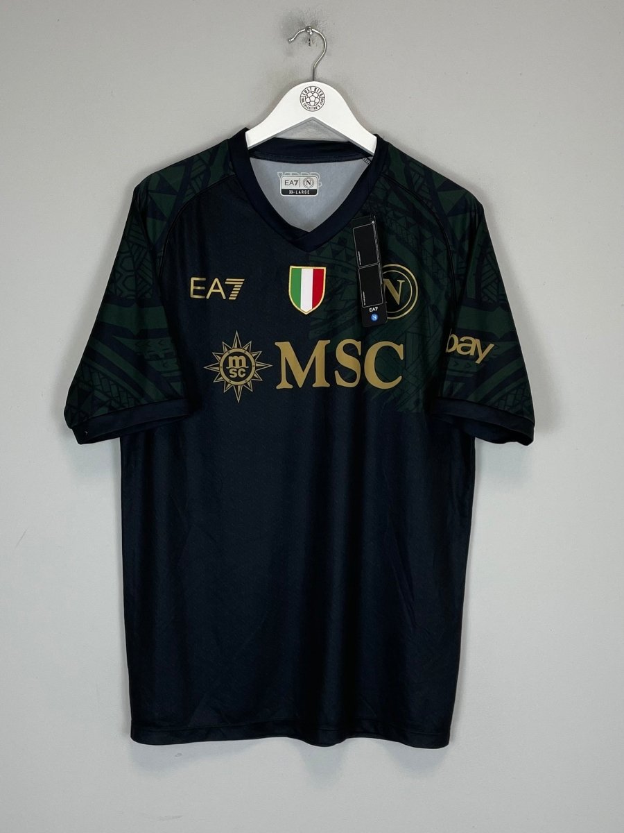 2023/24 NAPOLI *BNWT* THIRD SHIRT (XXL) EA7 - Cult Kits - XXL - Buy Vintage Football Shirts, Authentic Retro Football Shirts For Sale, Classic Football Shirts & Soccer Jersey