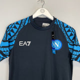 2023/24 NAPOLI *BNWT* TRAINING SHIRT (S) EA7 - Cult Kits - Small - Buy Vintage Football Shirts, Authentic Retro Football Shirts For Sale, Classic Football Shirts & Soccer Jersey