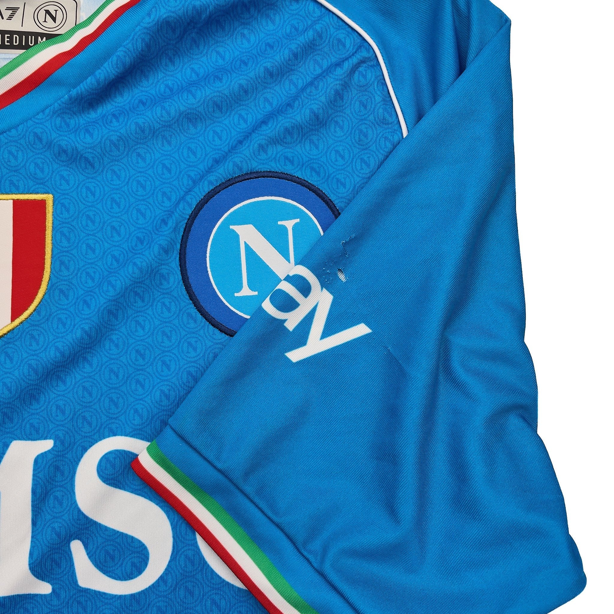 Buy 2023/24 Napoli Home Shirt (M) EA7 ~ Free worldwide shipping available ~ Authentic Vintage Football Shirts from Cult Kits