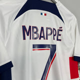 Shop 2023/24 PSG MBAPPE #7 *BNWT* AWAY SHIRT (M) NIKE, classic football shirts, vintage football shirts & retro soccer jerseys at Cult Kits