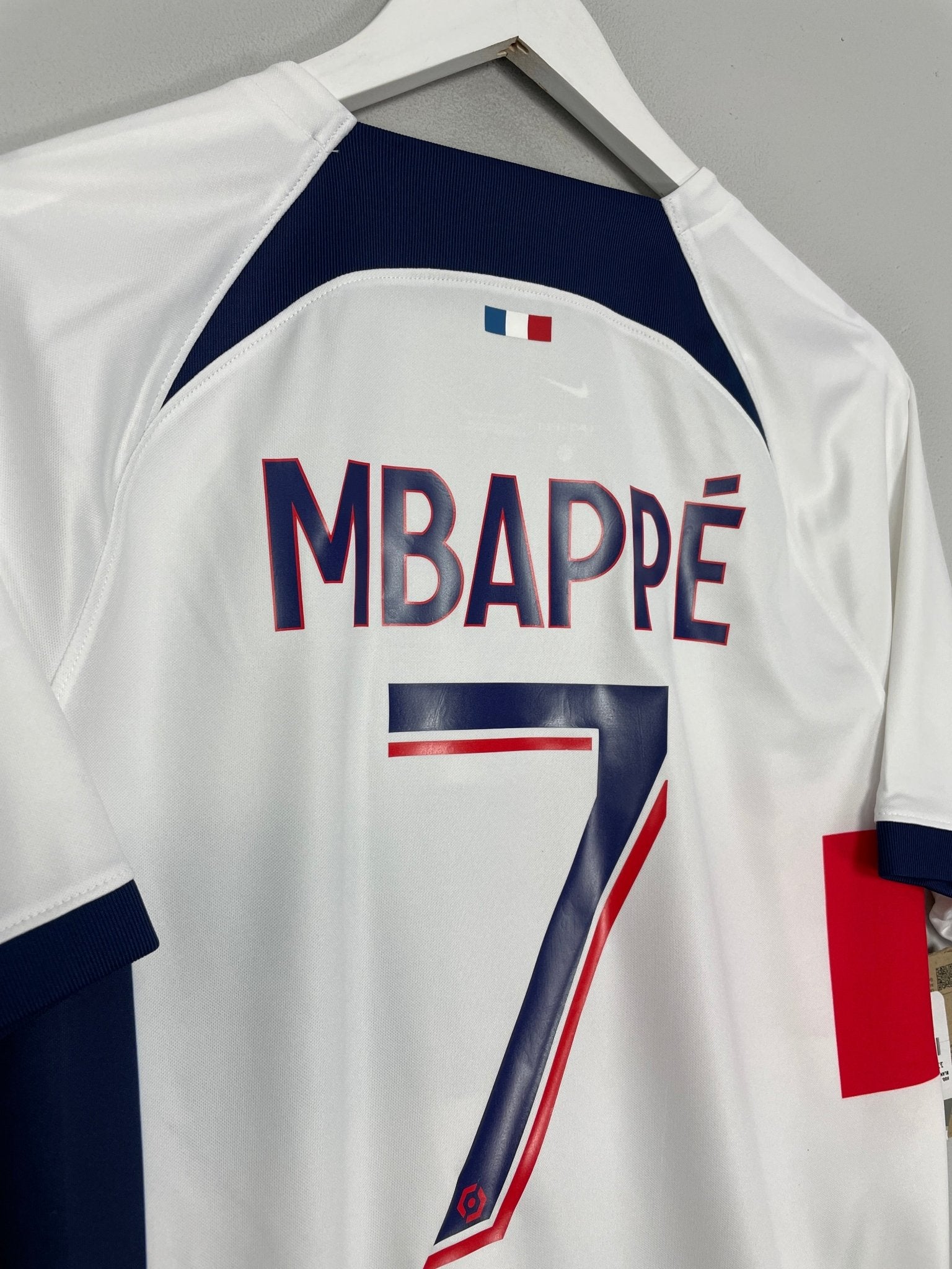 Shop 2023/24 PSG MBAPPE #7 *BNWT* AWAY SHIRT (M) NIKE, classic football shirts, vintage football shirts & retro soccer jerseys at Cult Kits