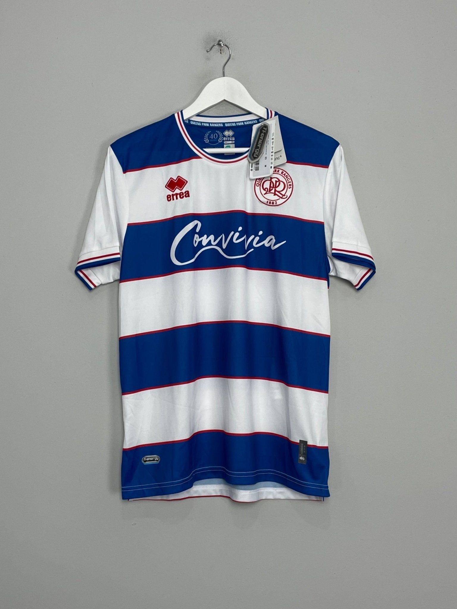 Shop 2023/24 QPR *BNWT* HOME SHIRT (M) ERREA, classic football shirts, vintage football shirts & retro soccer jerseys at Cult Kits