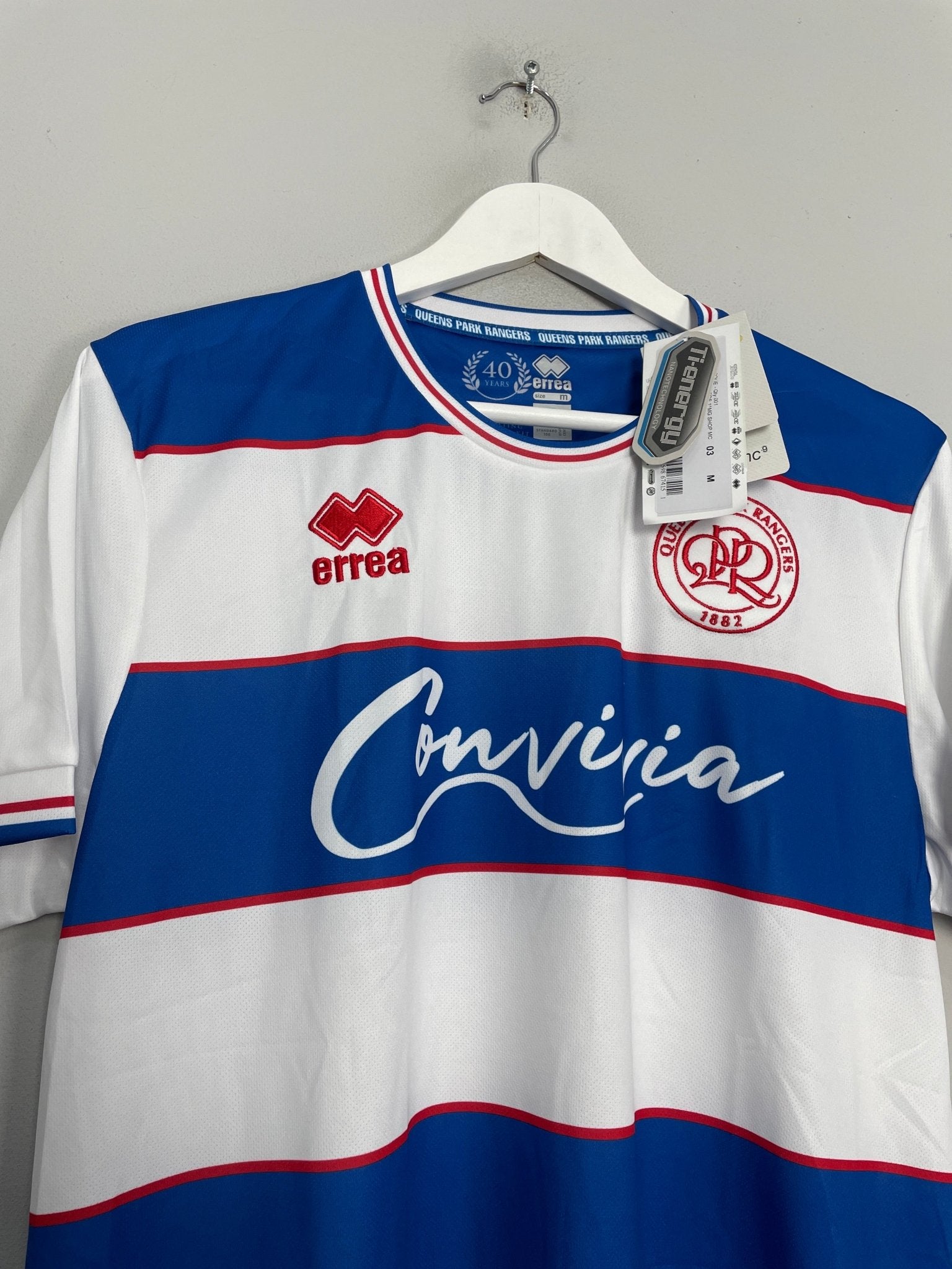 Shop 2023/24 QPR *BNWT* HOME SHIRT (M) ERREA, classic football shirts, vintage football shirts & retro soccer jerseys at Cult Kits